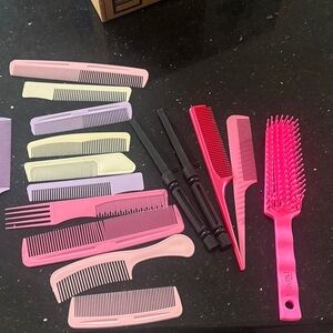 Assorted Hair Comb and Brush Set